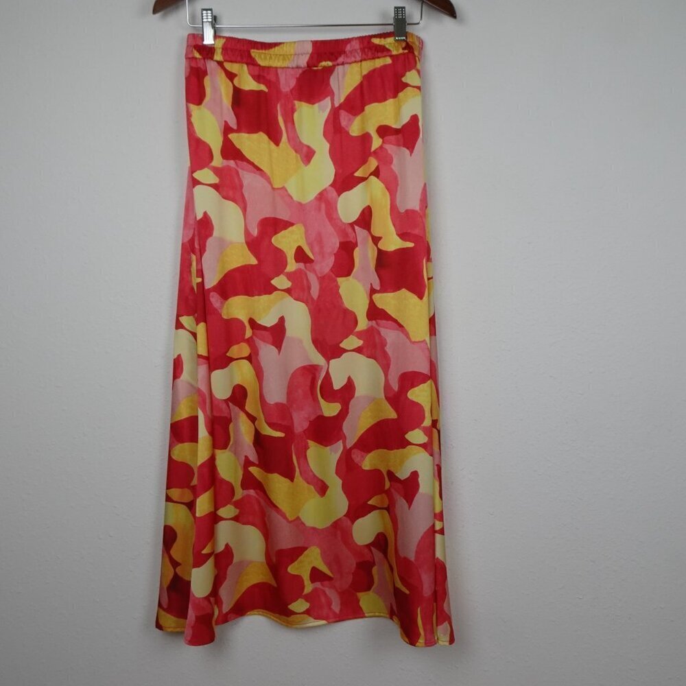 Ming Wang Skirt & Top Set Outfit Women's Size XS Pink Yellow TWO Pieces Colorful - Picture 11 of 16